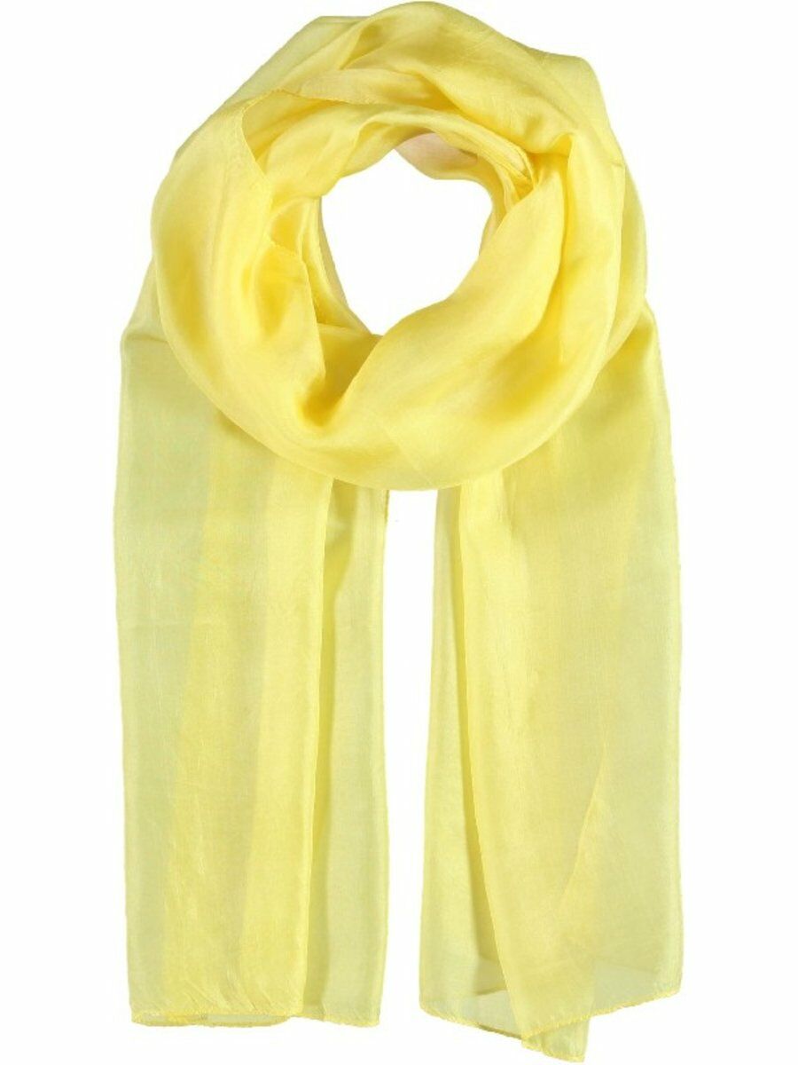 Goudgele Langwerpige Zijden Sjaal huismerk kopen in de aanbieding