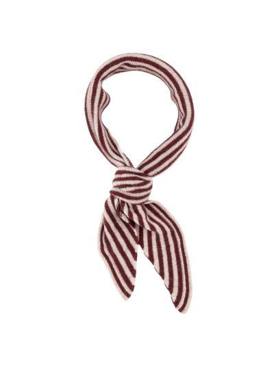 Kasjmier-mix driehoek sjaaltje met strepen