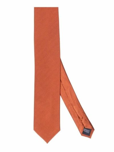 Roest-oranje Profuomo zijden stropdas