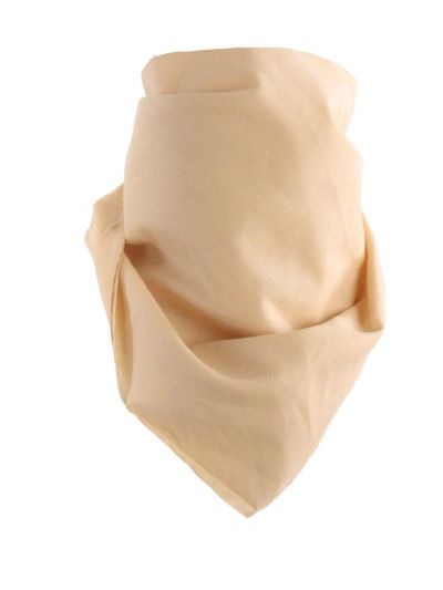 Effen boerenzakdoek / bandana in lichtbeige