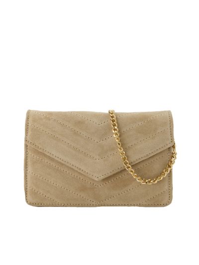 Louise suède clutch/crossbody tas