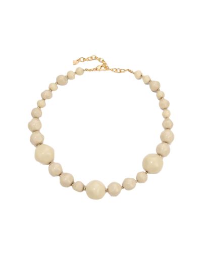 Chloe Kralenketting in lichtbeige