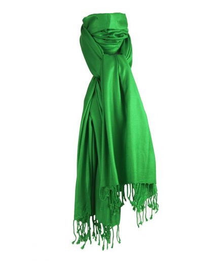 Biljartgroene pashmina sjaal