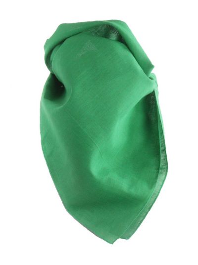 Effen boerenzakdoek / bandana in biljartgroen