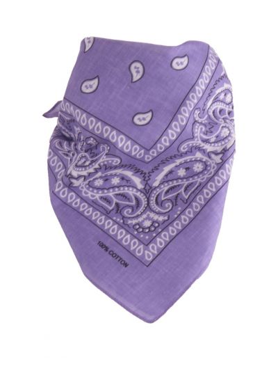 Lila boerenzakdoek / bandana 