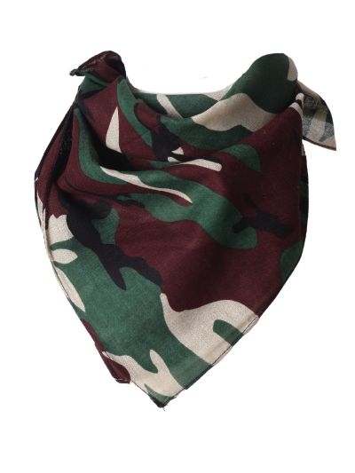 Boerenzakdoek / bandana met camouflage print