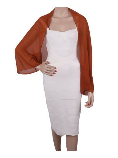 Korte bolero bolero stola in cognac