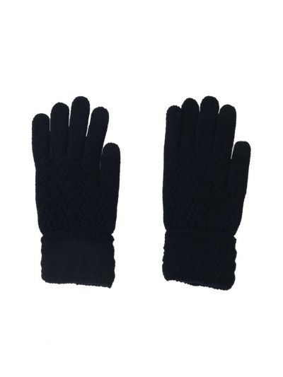Gebreide i-gloves handschoenen in donkerblauw
