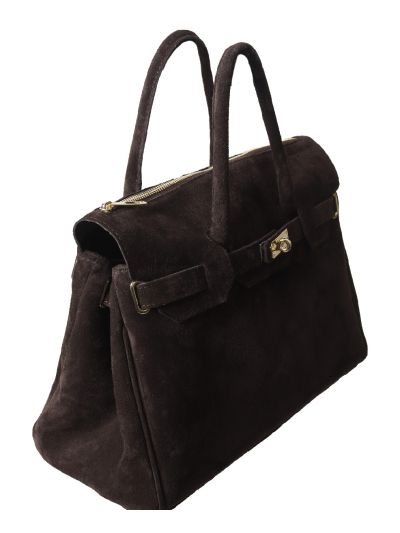 Jessa suède handtas XL