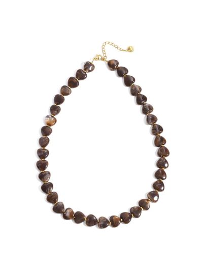 Subtiele hartjes kralen ketting