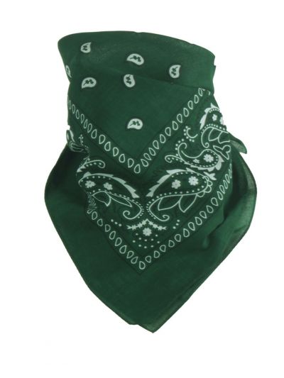 Bandana / boerenzakdoek in donkergroen
