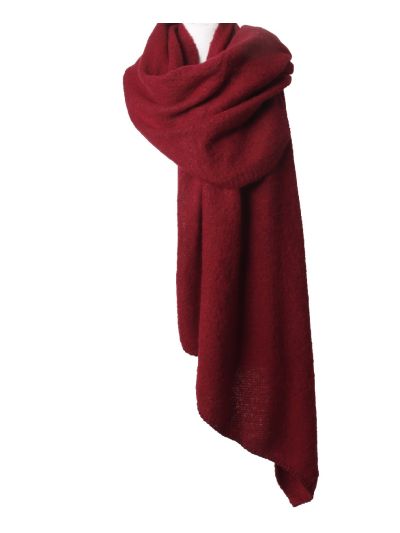 Wol-blend omslagdoek/sjaal 