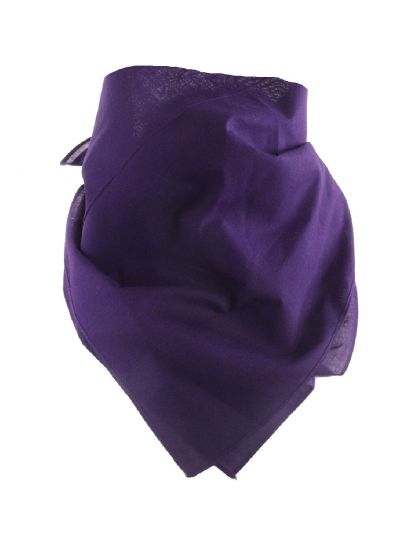 Effen boerenzakdoek / bandana in donkerpaars