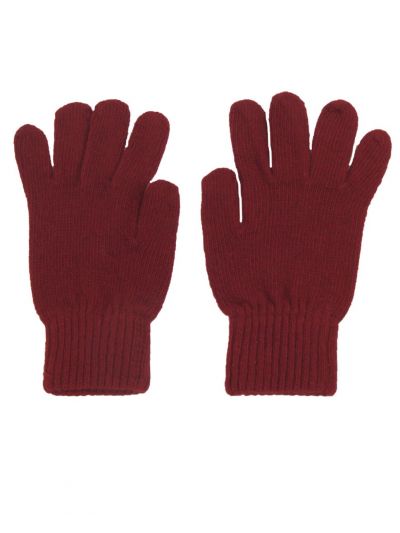 Handschoenen in donkerrood