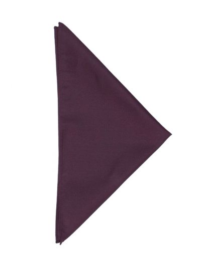 Zijden pochet in de kleur aubergine
