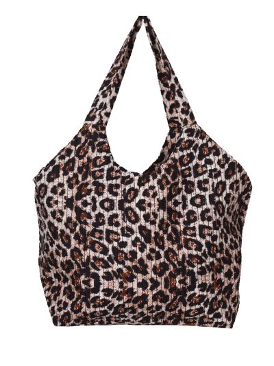 Nola – Gewatteerde shopper met luipaardprint 