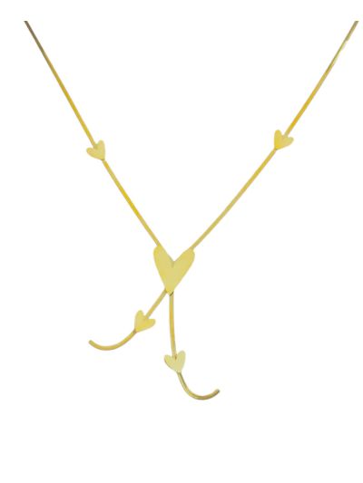 Lange ketting met hartjes