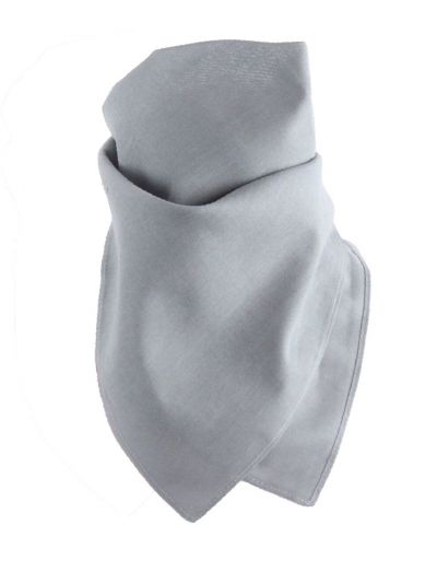 Effen boerenzakdoek / bandana in grijs