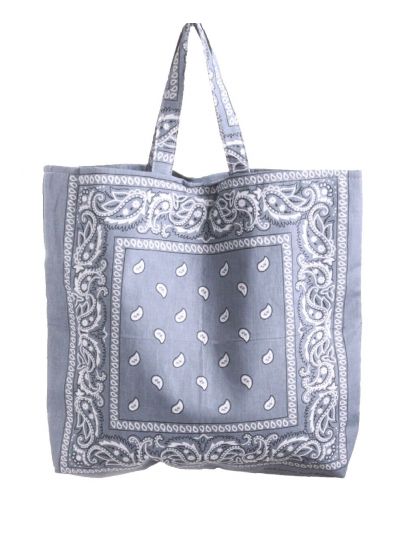Bandana shopper in grijs