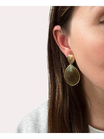 Oorbellen met hangers met kleurverloop