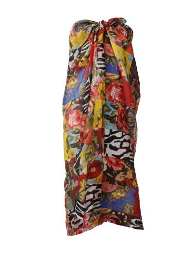 Hailey sarong met patchwork print
