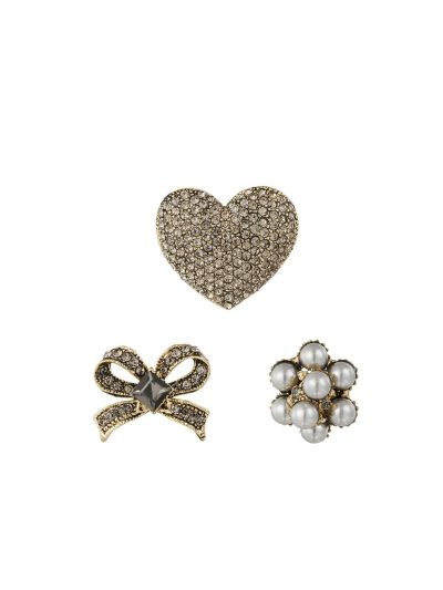 Brocheset – Strik, hart en strass