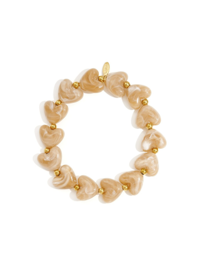 Hartjes armband met kralen