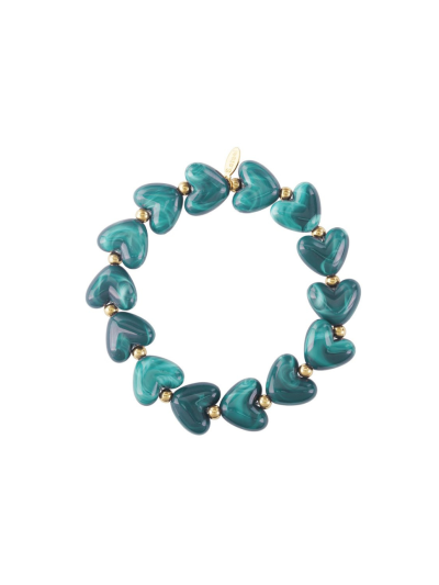 Hartjes armband met kralen