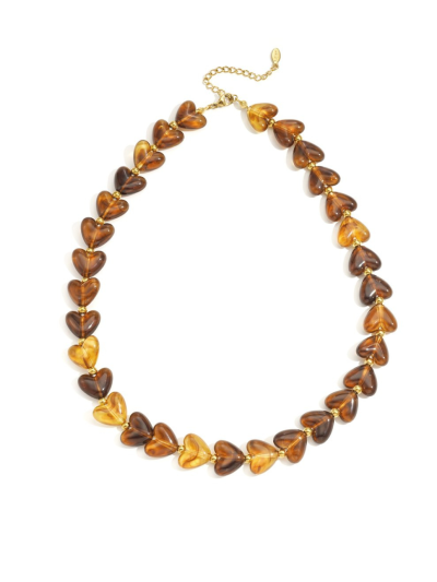 Hartjes kralenketting met marmer effect