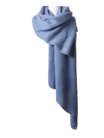 Wol-blend omslagdoek/sjaal 