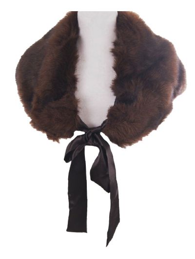 Kastanjebruine gemêleerde bontstola 