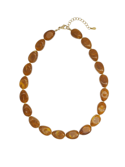 Lola kralenketting met natuursteen look