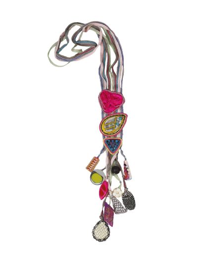 Lange ketting met een mix van kralen