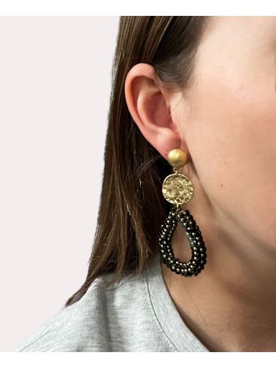 Jennie statement oorbellen met kralen