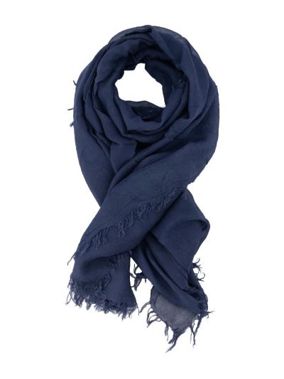 Donkerblauwe sjaal van 100% bamboe