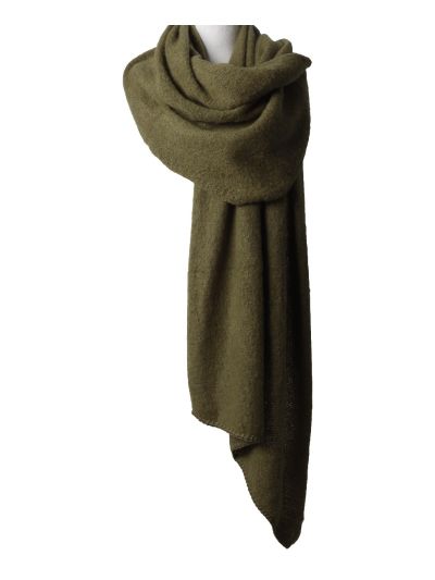 Wol-blend omslagdoek/sjaal 