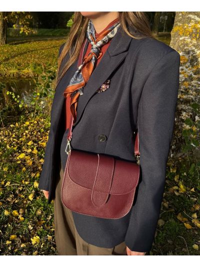 Leny lederen crossbody tas