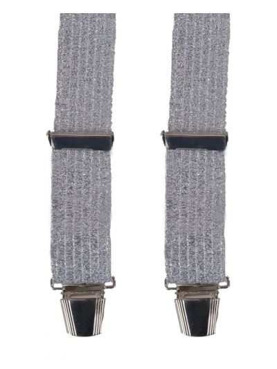 Bretels in zilver lurex