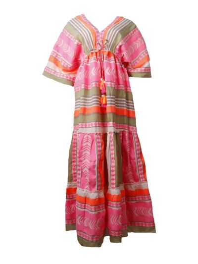 Maxi-jurk met aztekenpatroon