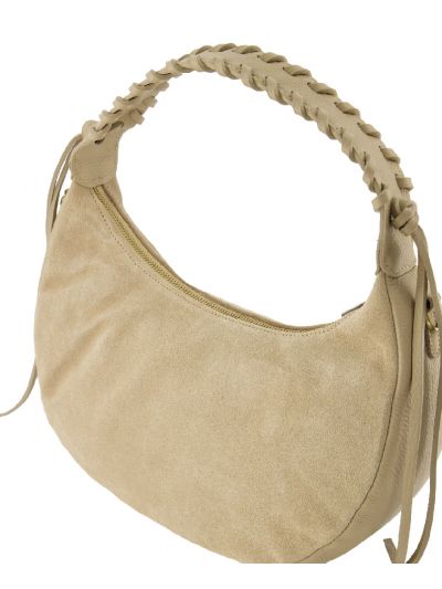 Ava suéde handtas in beige