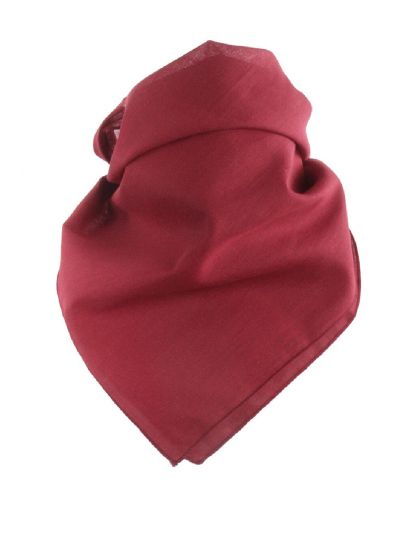 Effen boerenzakdoek / bandana in donker-rood