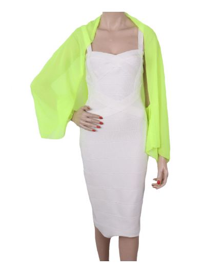 Korte bolero bolero stola in neongeel