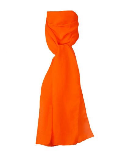 Neon oranje crêpe voile sjaal