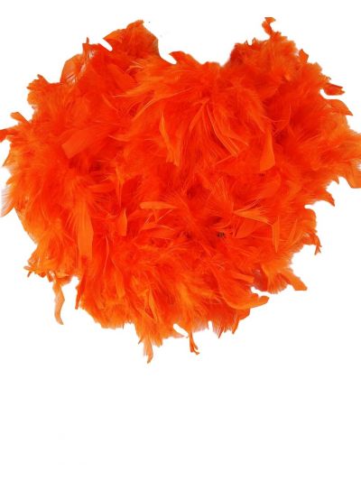 Oranje veren boa