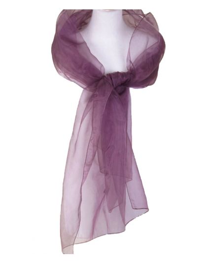 Paarse organza stola