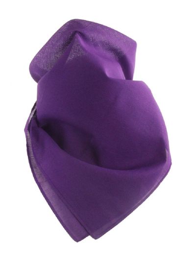 Effen boerenzakdoek / bandana in paars