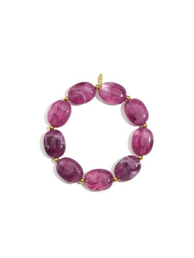 Lola armband met natuursteen look