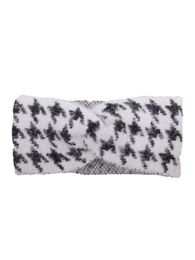 Haarband met Pied-de-Poule print