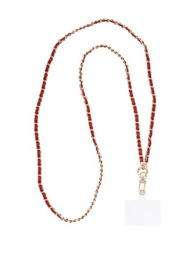Telefoon schakelketting in rood