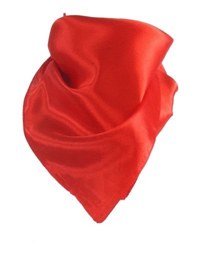 Effen helder rood sjaaltje